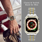 Banda de acero inoxidable Alera y funda protectora para Apple Watch | Petprovac