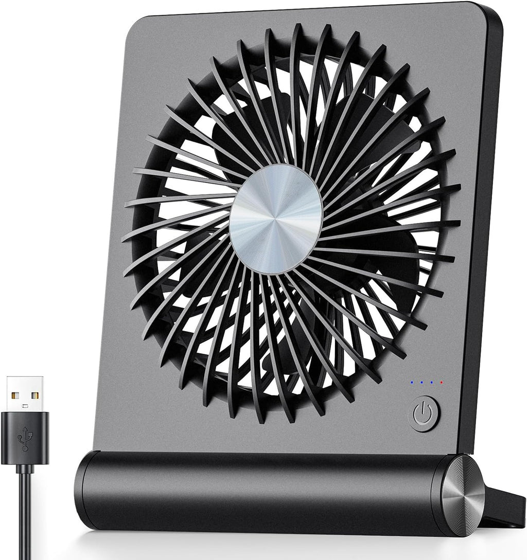 BreezeQuiet Kompaktní stolní ventilátor s ultra tichým provozem pro klidnou kancelář a ložnici