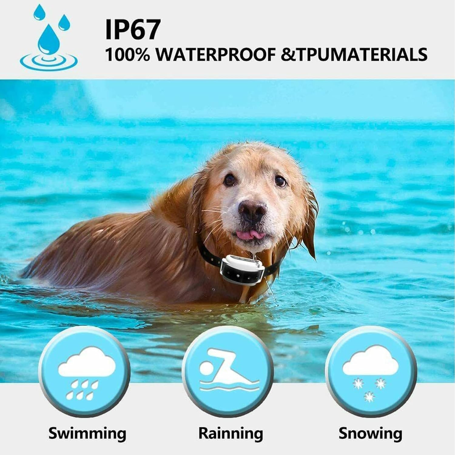 Sistem Cas Semula Kolar Pagar Anjing Tanpa Wayar Tahan Air NovaPaw Untuk Dalam dan Luar Rumah