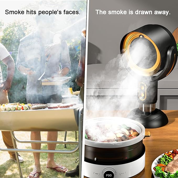 Ventaro Tragbare Wiederaufladbare Dunstabzugshaube für Küchen