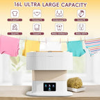 Intelligent Foldable 11L Mini Washing Machine for Travel and Small Households