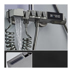 Navaro Ash-Plated サーモスタティックシャワーセット デジタルディスプレイ付きおよび加圧蛇口 | Petprovac