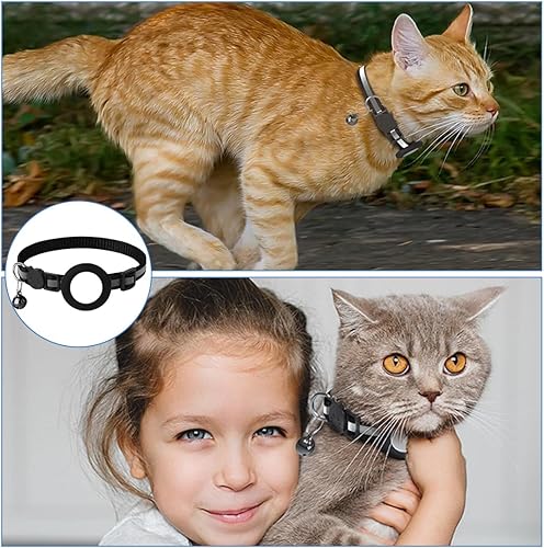Collare GPS per Gatti Riflettente a Rilascio Rapido per Visibilità