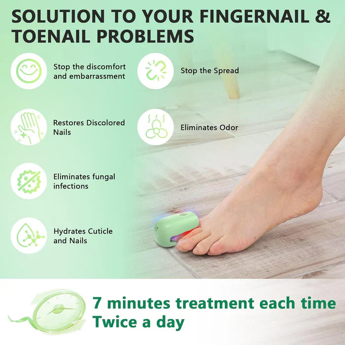 Laser Nail Care System With Triple Wavelength For Toenails And Fingernails