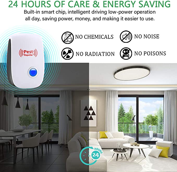 WhispGuard ultralyds skadedyrsafviser til hjemmet sikker for børn og kæledyr