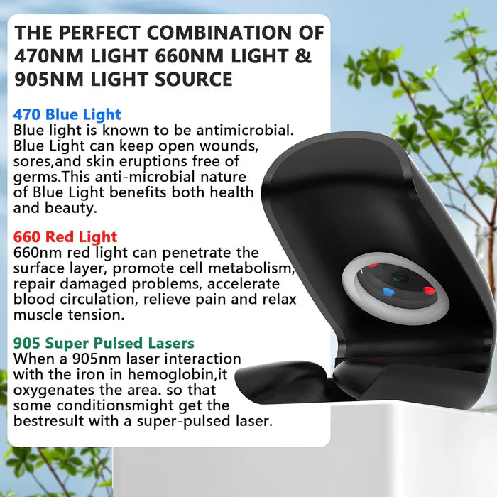 Laser Nail Care System With Triple Wavelength For Toenails And Fingernails