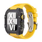 Velora V30 Glacier | Sada pro úpravu s fluoro pryžovým páskem a černým pouzdrem pro Apple Watch | Petprovac