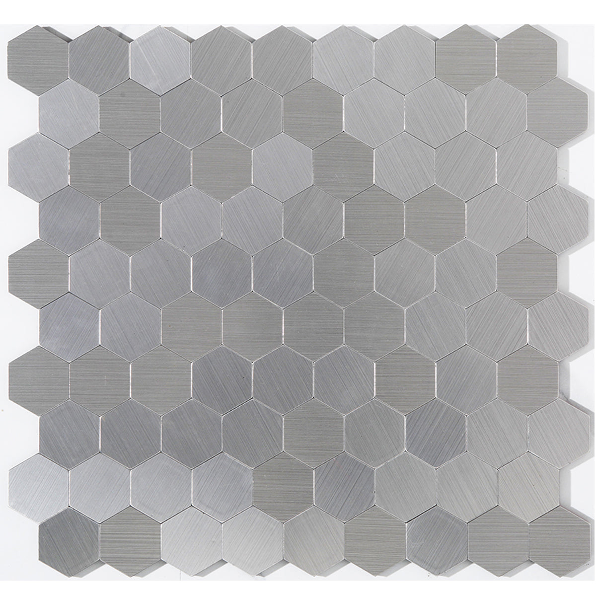 Modern Tile-Peel & Stick Metal Mosaic Tile Hexagon Peel & Stick Subway Tile