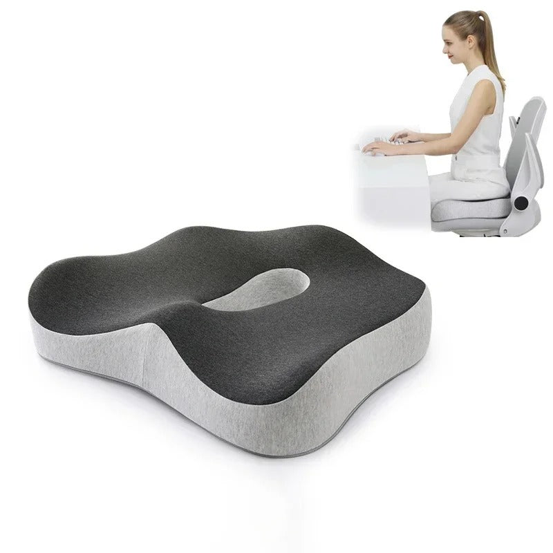 Orthopedic Lumbar Support Memory Foam Chair Cushion For Desk Workers