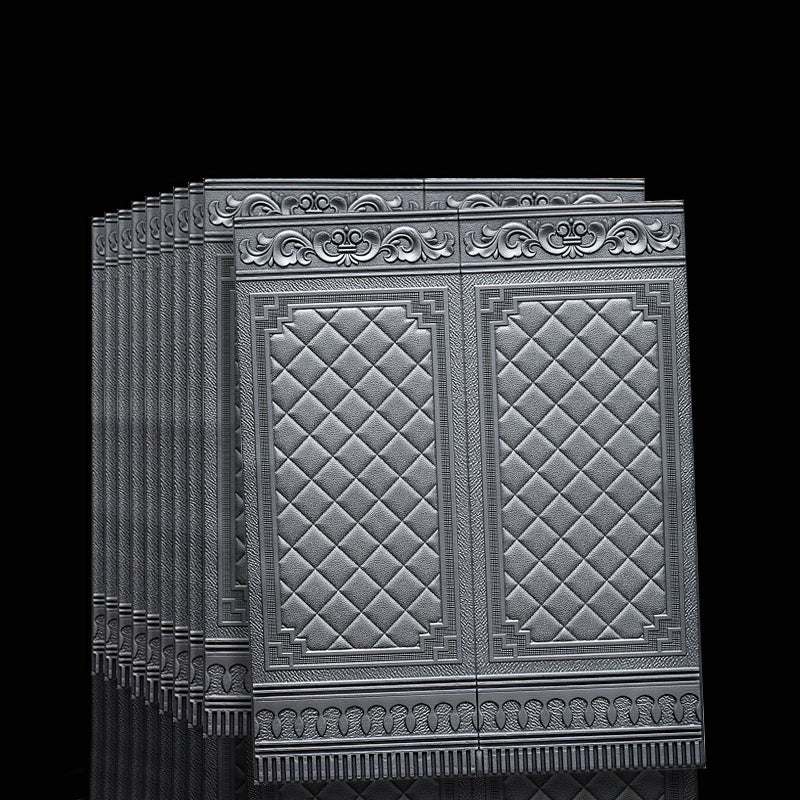 Contemporary waterproof wall cladding peel and stick interior stretch panels
