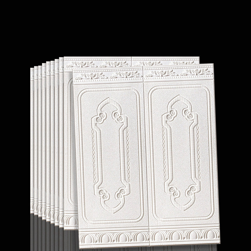 Contemporary waterproof wall cladding peel and stick interior stretch panels