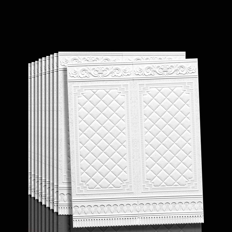 Contemporary waterproof wall cladding peel and stick interior stretch panels