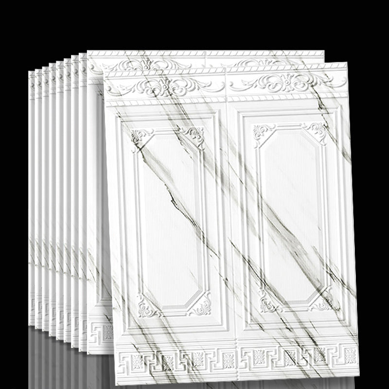 Contemporary waterproof wall cladding peel and stick interior stretch panels