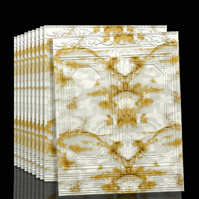 Contemporary waterproof wall cladding peel and stick interior stretch panels