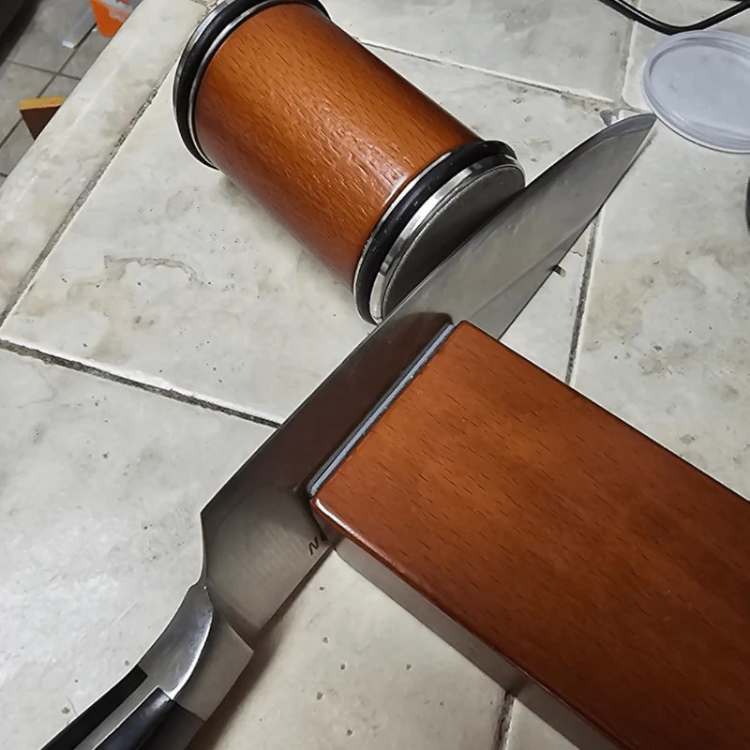 Pengasah Pisau Bergulir Grit Berganda EdgeFlow untuk Dapur Memulihkan Bilah Tajam