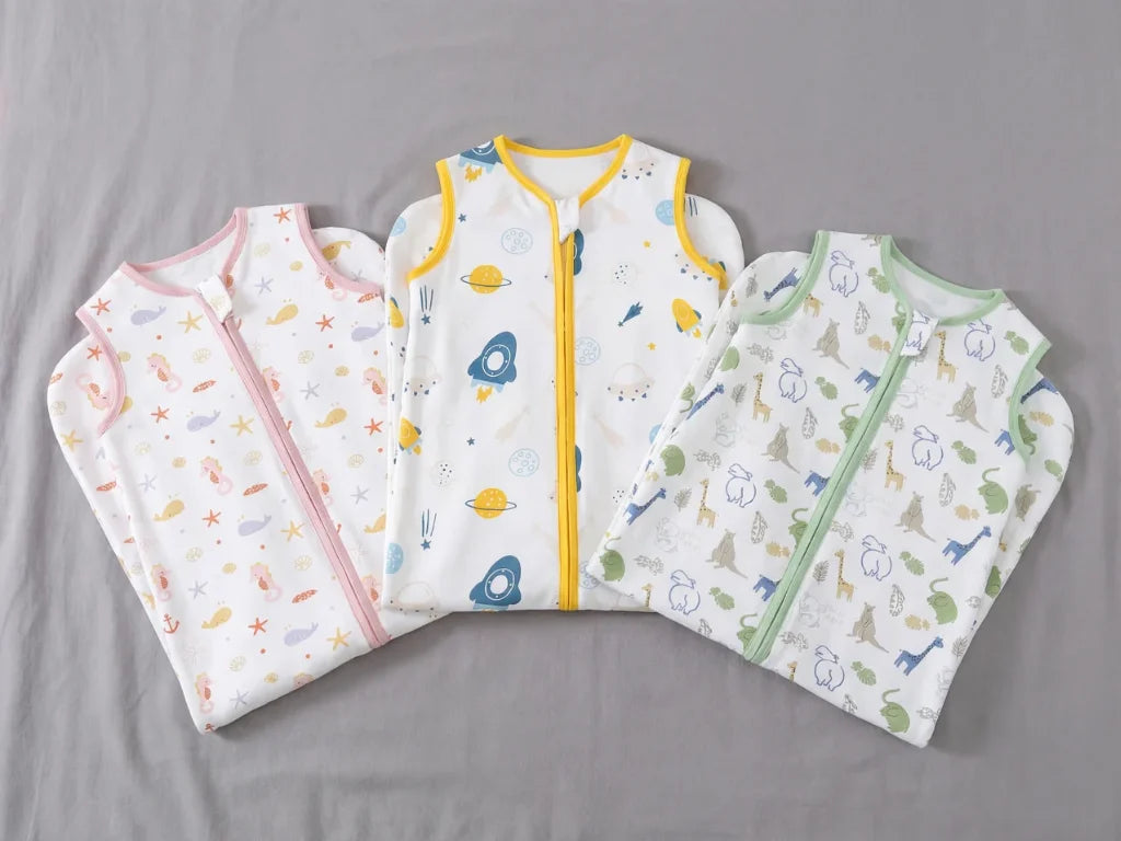 Breathable Cotton Baby Sleeping Bag With Two Way Zip | petprovac