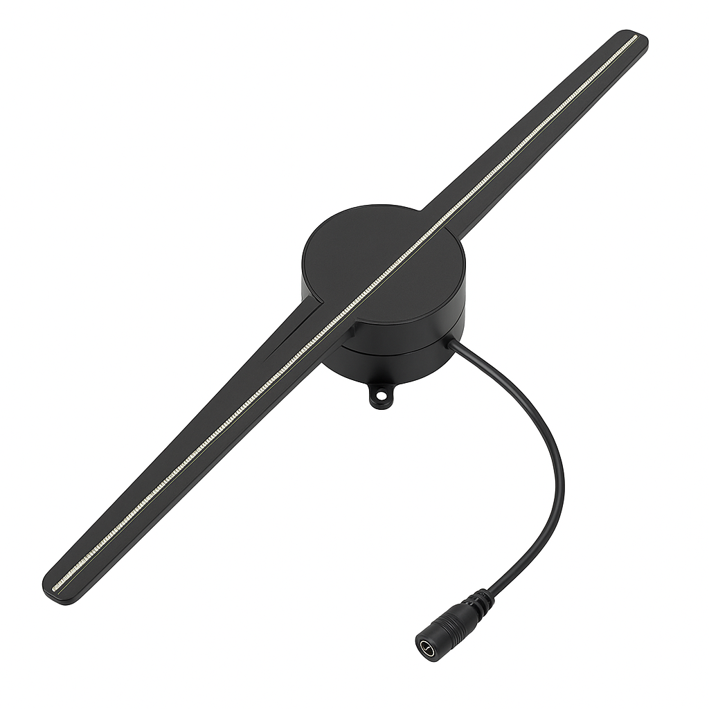 SpinRay 3D Holographic LED Fan with App Control & Bluetooth Audio