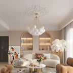 Lámpara colgante de vidrio y metal Lumisora para sala de estar