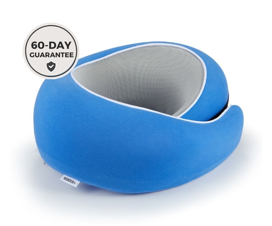 Memory Foam Travel Neck Pillow for Long Flights, Road Trips and Everyday Commutes
