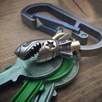Piston Art Skull Keychain