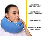 Memory Foam Travel Neck Pillow for Long Flights, Road Trips and Everyday Commutes