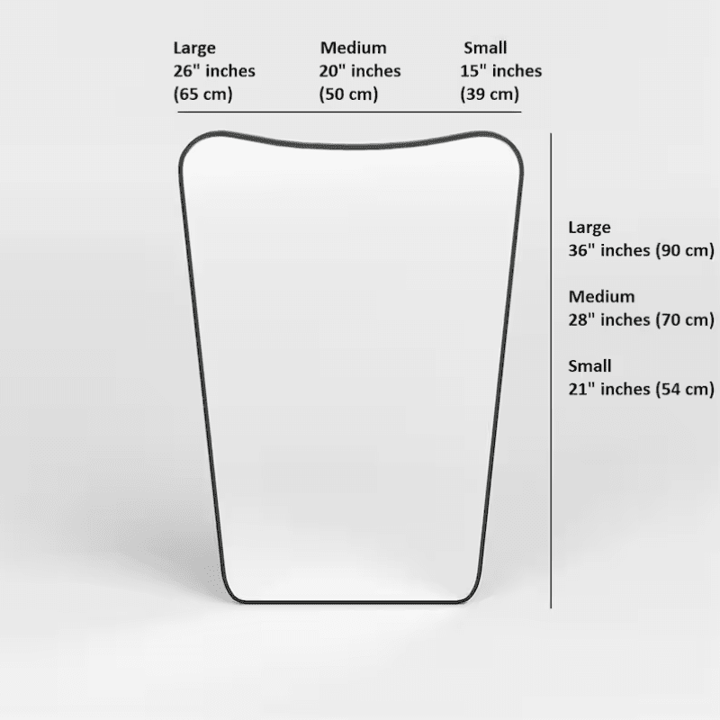 Uregelmessig italiensk stil veggspeil