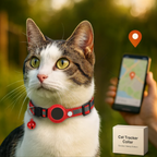Collare GPS per Gatti Riflettente a Rilascio Rapido per Visibilità