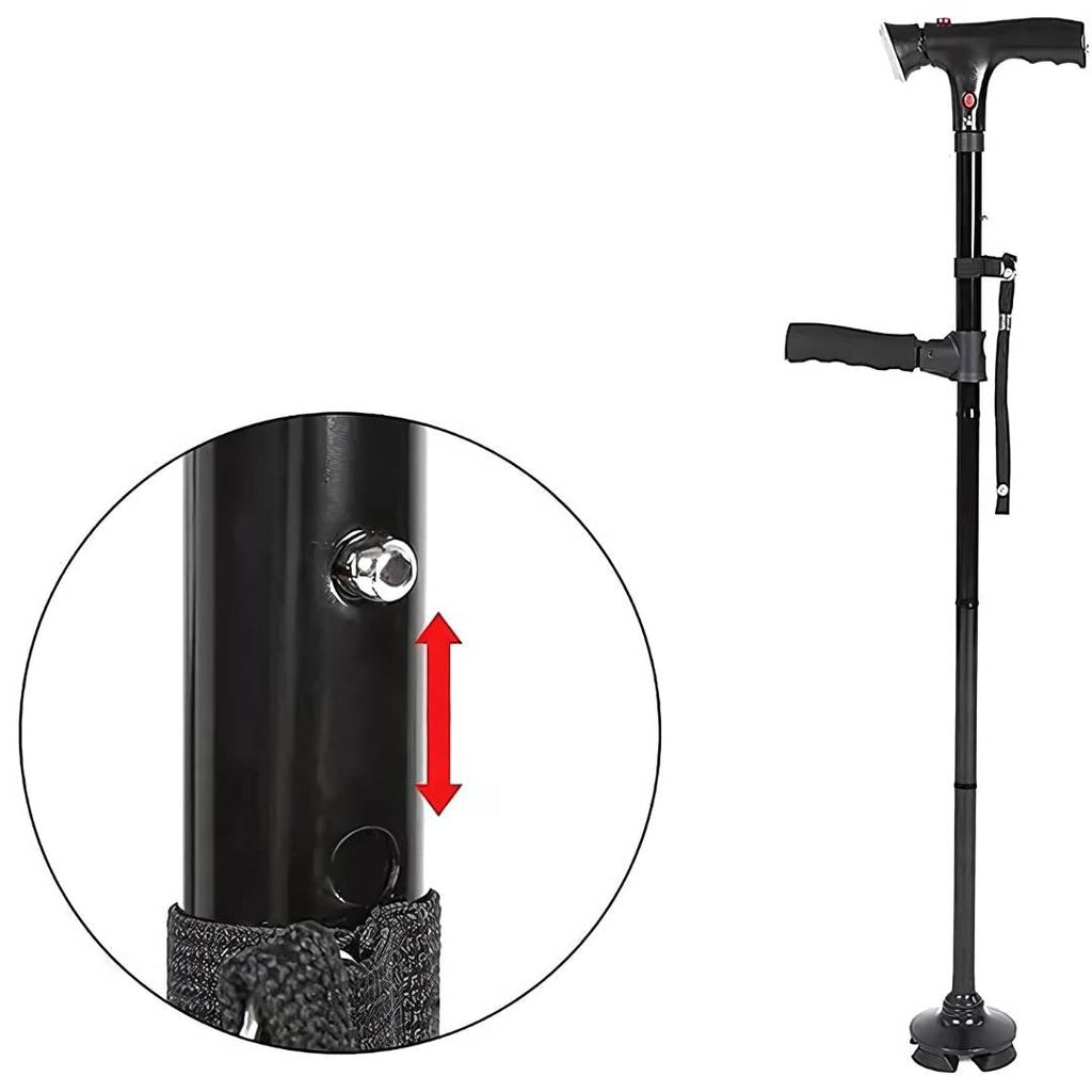 TrailEase LED Işıklı ve Alarm Fonksiyonlu Teleskopik Baston