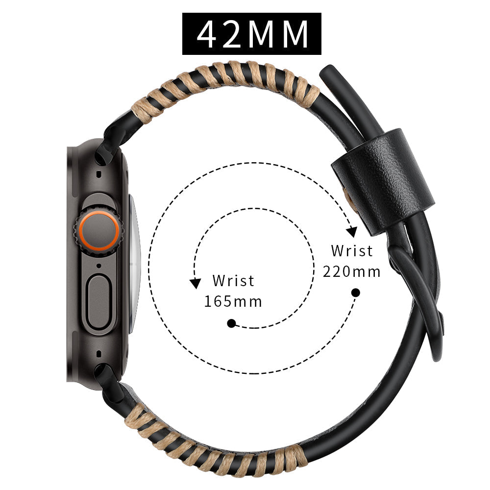 Hand-Sewn Leather Band for Apple Watch