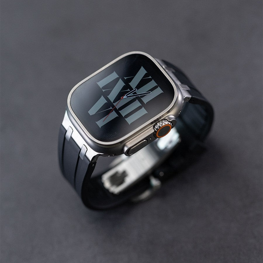 VeroFit | حزام سيليكون سميك مع محول التيتانيوم لساعة آبل | Petprovac