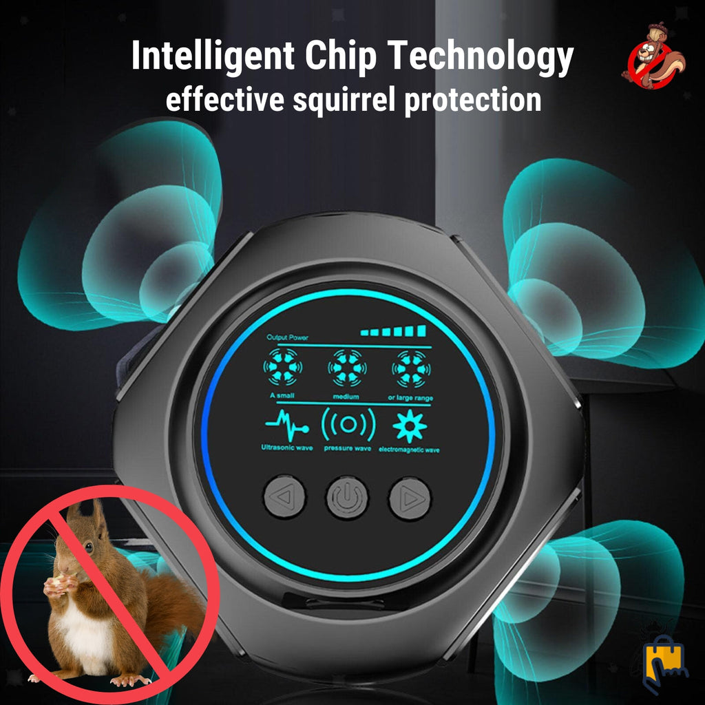 NexaGuard | Repelente de Ardillas para Interiores, Ultrasonido de 360 Grados