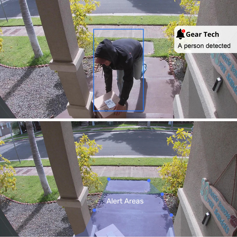 NovaGuard Pintu Loceng Video HD Tanpa Wayar 1080P Penglihatan Siang Malam Tiada Yuran Bulanan