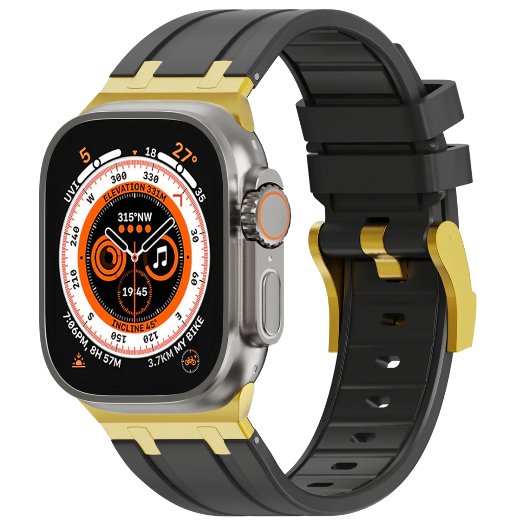 Deluxe Aurion Metal Head Silicone Band for Apple Watch | Petprovac