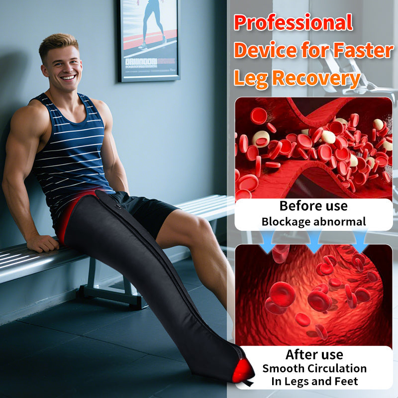 Leg Reset – Full-Leg Red Light Therapy Wrap for Circulation, Comfort & Daily Recovery