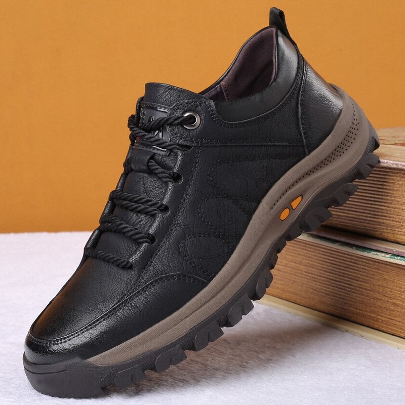 Men’s Orthopedic Leather Shoes | Supportive Comfort