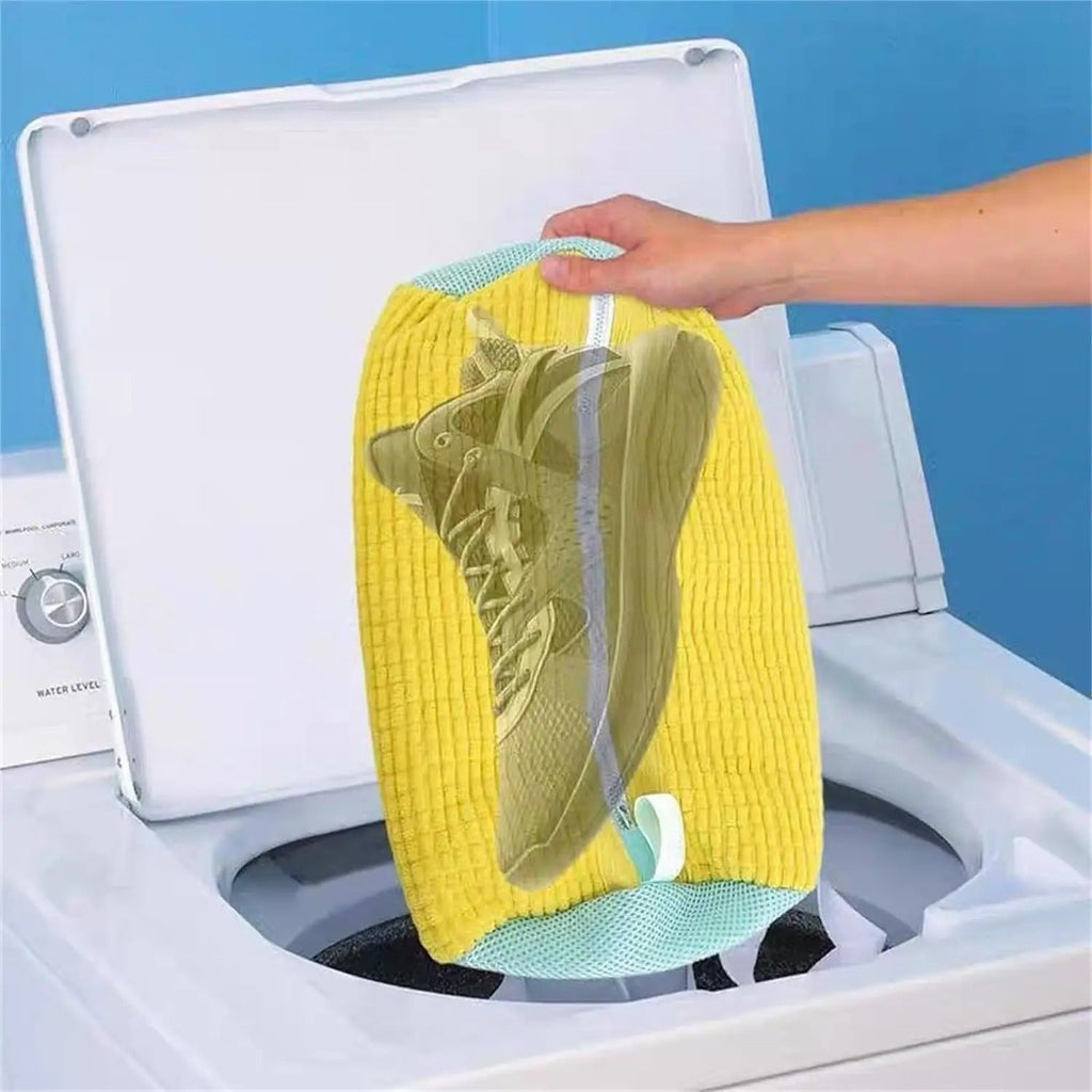 Set da 2 sacchetti per lavaggio scarpe per protezione in lavanderia domestica