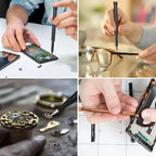 Bærbart 46-i-1 presisjons skrutrekkersett med trykkutløser