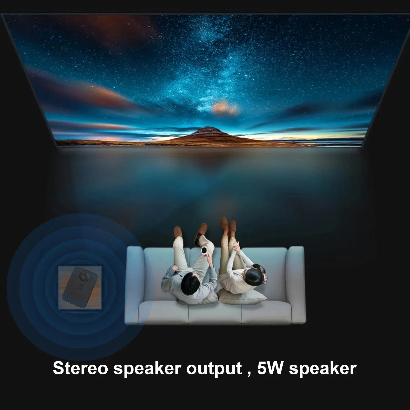 Přenosný 4K WiFi projektor s Androidem pro domácí kino