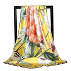 Large square scarf Simulation silk scarf All-match scarf Scarf