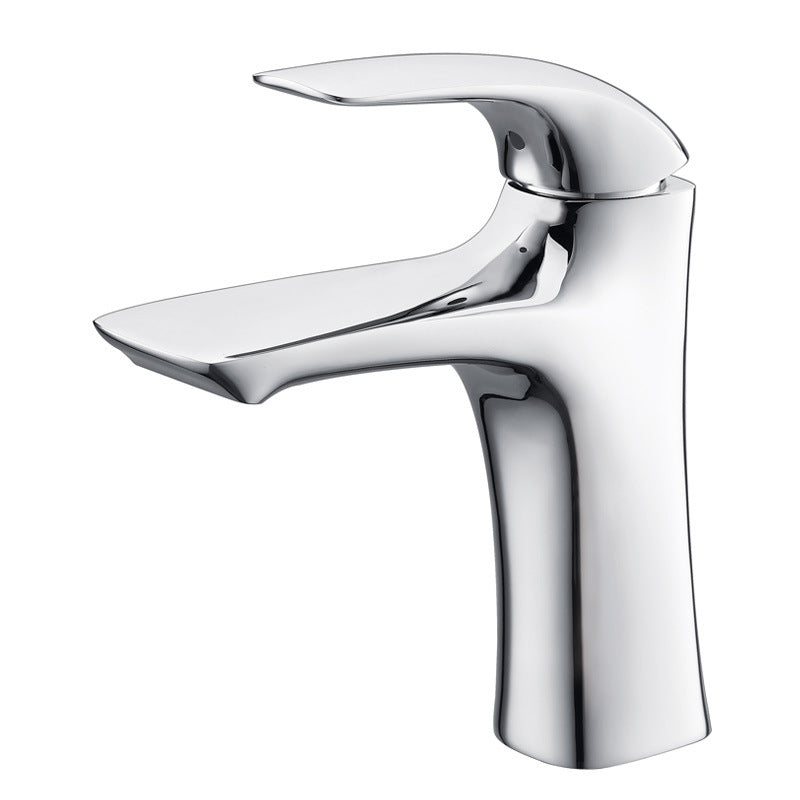 Brass Single-Lever Bathroom Faucet for One-Hole Sinks | Petprovac