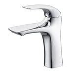 Brass Single-Lever Bathroom Faucet for One-Hole Sinks | Petprovac