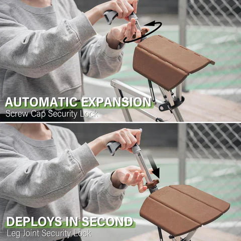 SummitTrail ülőrúddal ellátott túrabot beépített üléssel