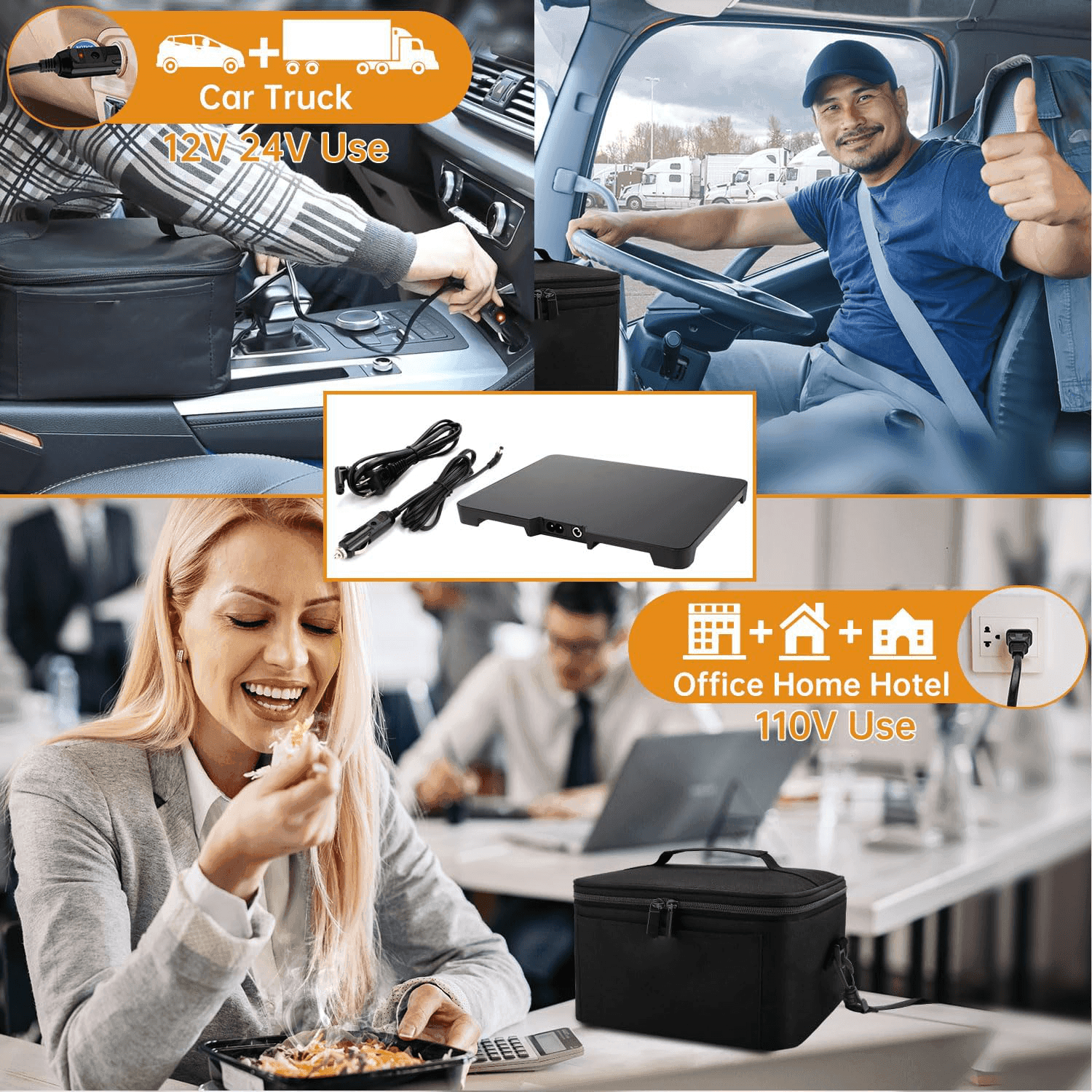 Pemanas Kotak Makan Tengah Hari Mudah Alih Menjaga Makanan Kekal Panas Semasa Bergerak