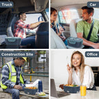 LumaTray Dobbelt Rum Bil Frokostvarmer Med Bilstik