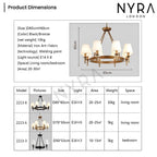 Liora | Linnen Kroonluchter