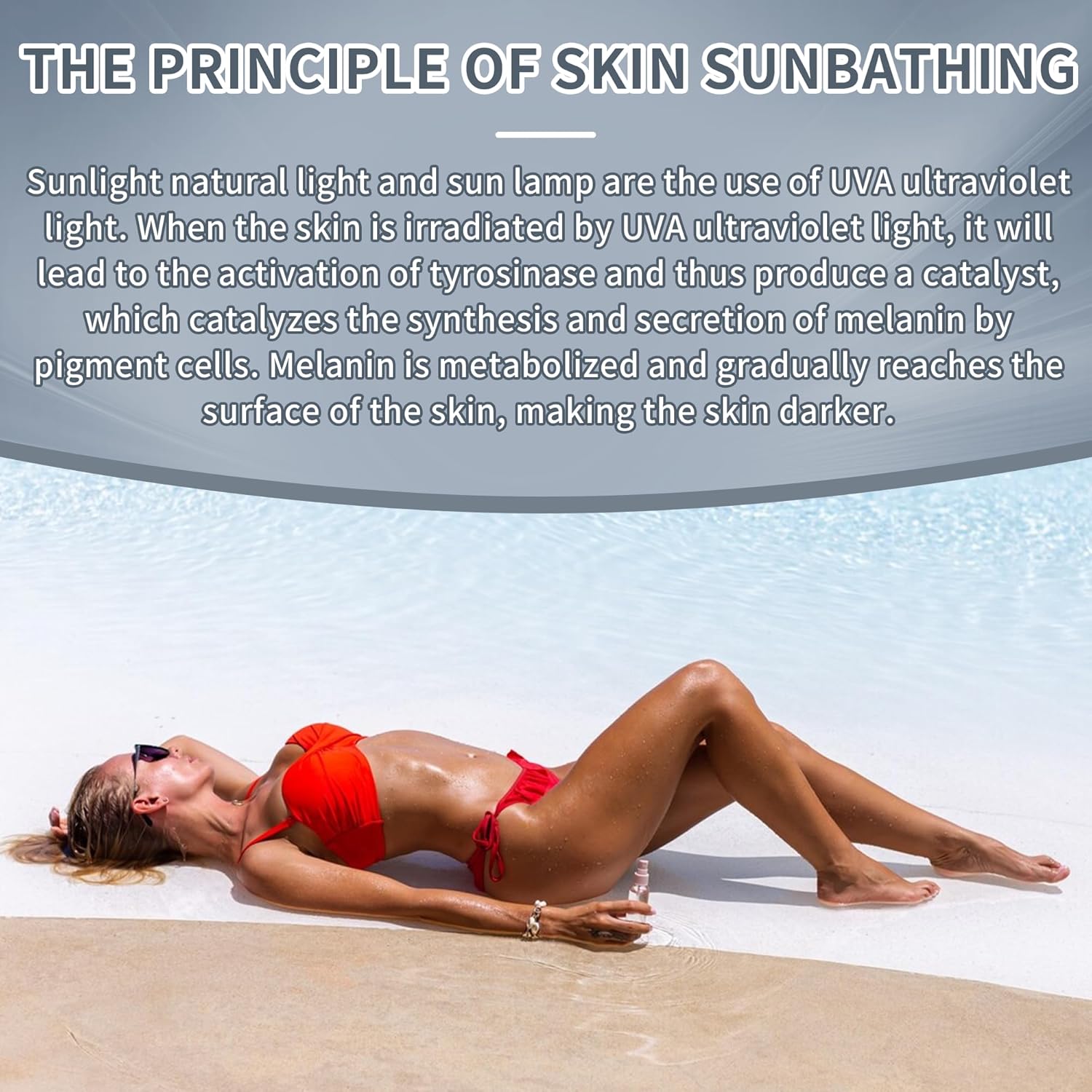 At-Home UV Tanning Lamp for Full Body and Targeted Sun-Like Skin Care