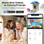 SolaraCam Kamera Suria Pengumpan Burung untuk Penggunaan Rumah Luar Rumah