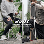 Ta-Da Hiking Pole With Built-In Comfort Seat For Hikers