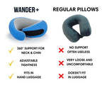 Memory Foam Travel Neck Pillow for Long Flights, Road Trips and Everyday Commutes