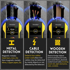 Advanced Wall Scanner for Stud, Metal & Live Wire Detection